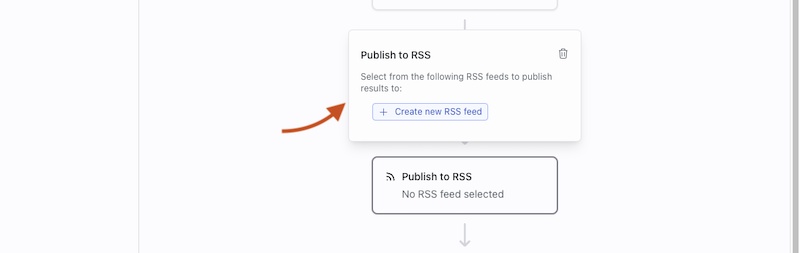 Publish new results to RSS